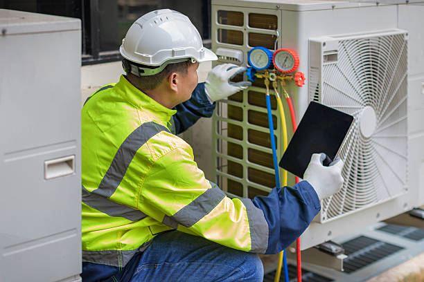 Professional Hvac Maintenance technician working in Cary, NC